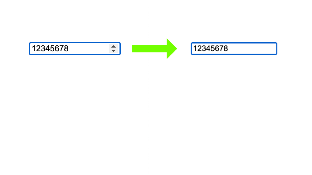 【HTML&CSS】数字の入力欄に出てくる上下のアイコンを削除する